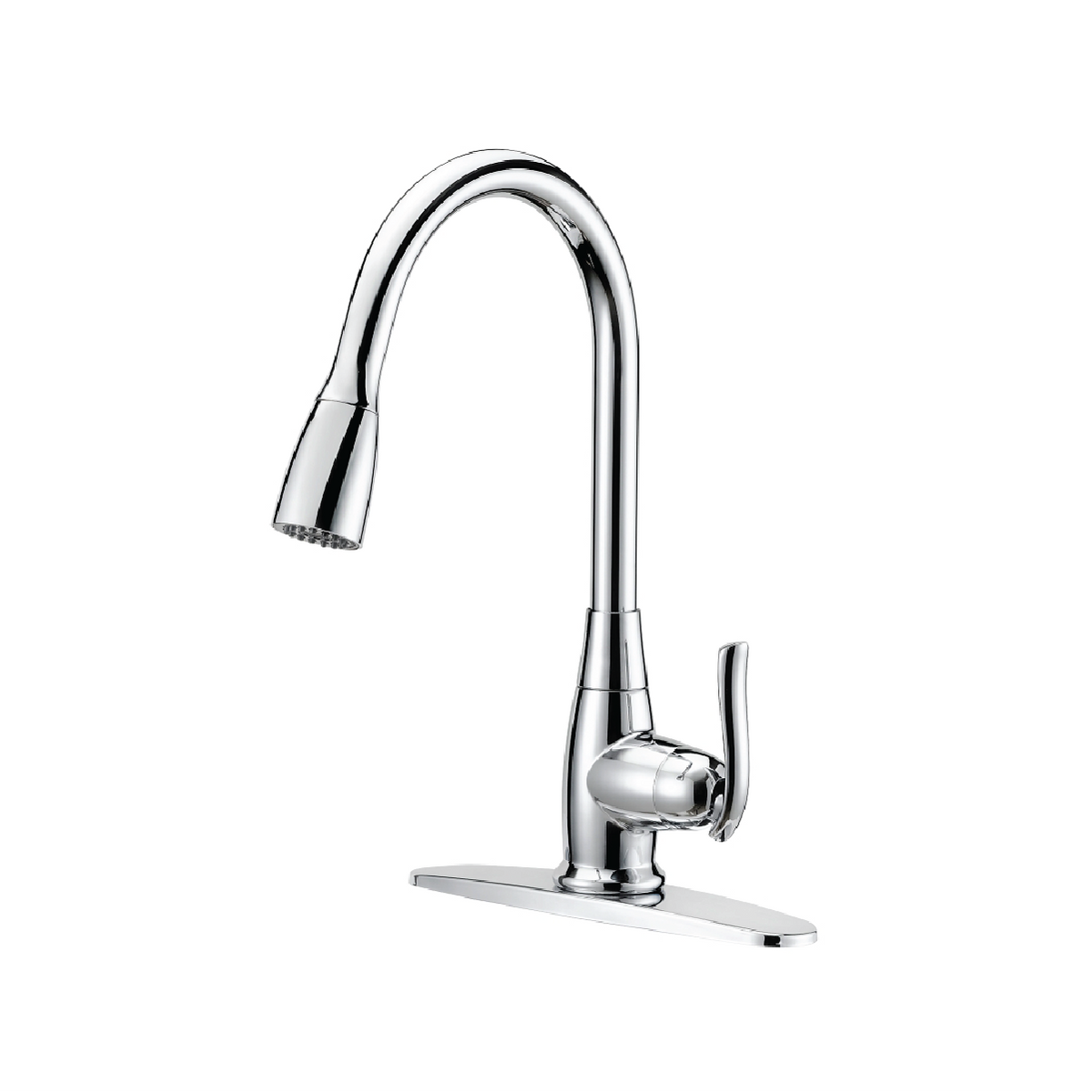 BOSTON HARBOR PULL-DOWN CHROME KITCHEN FAUCET
