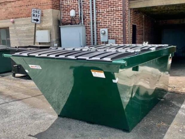 Rugged Steel Works AMERI-KAN 801 High Capacity Sloped Container