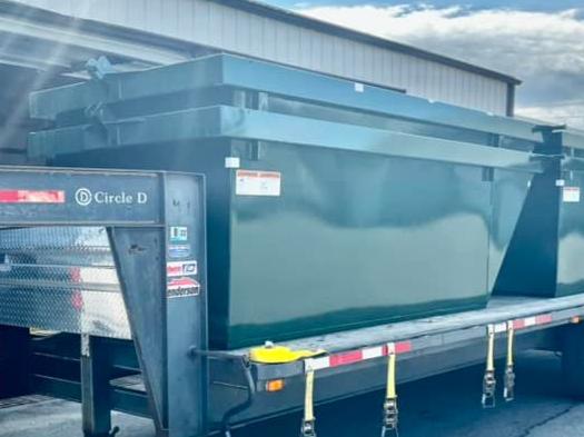 Rugged Steel Works AMERI-KAN 801 High Capacity Sloped Container