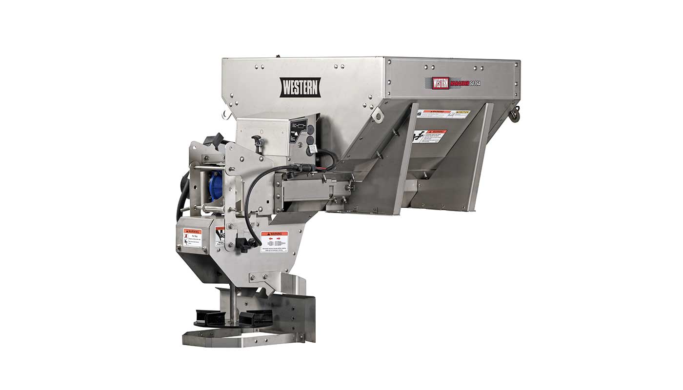 WESTERN® MARAUDER™ Compact Stainless Steel Hopper Auger Drive Spreader