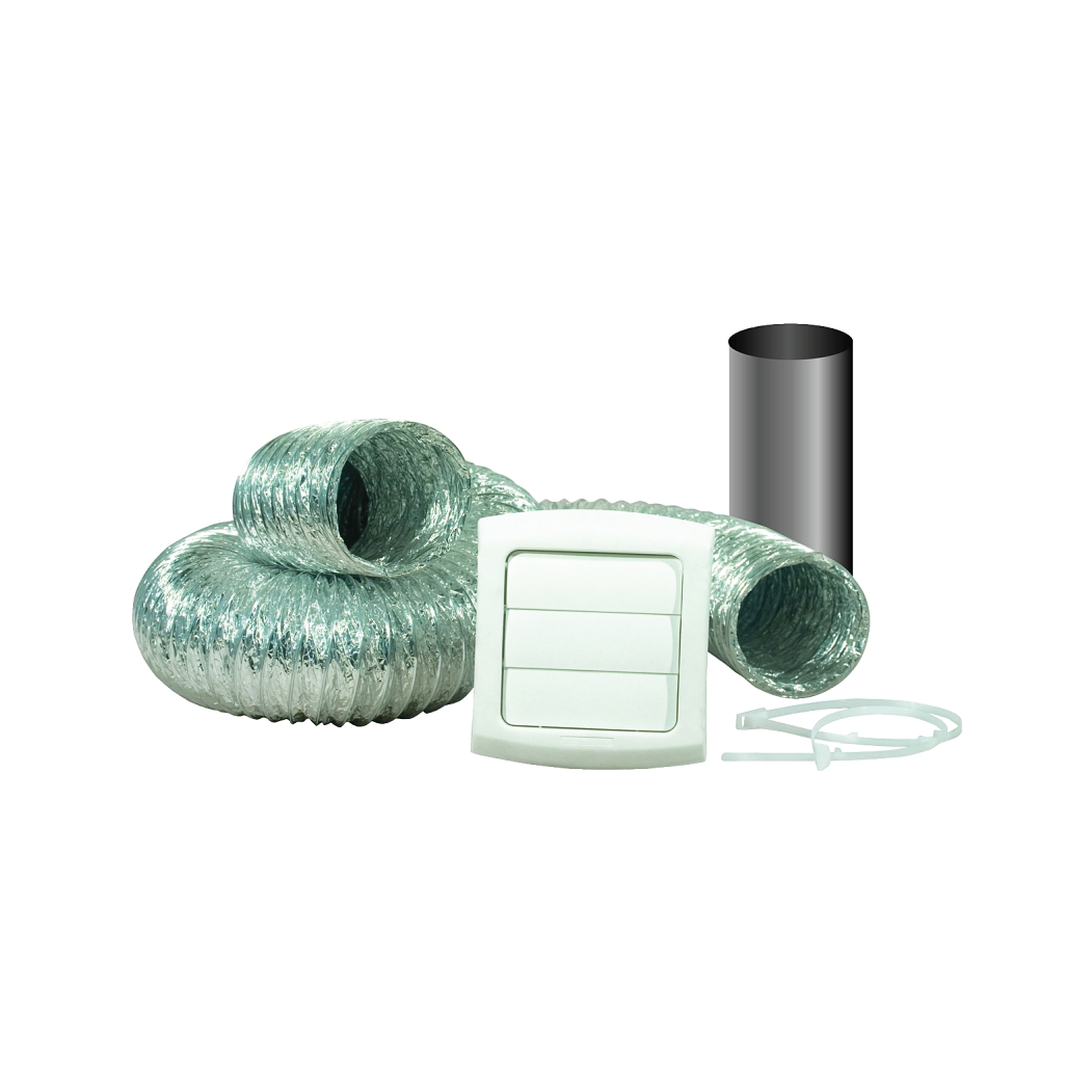 DRYER VENT KIT--ALUMINUM 4in x 8ft