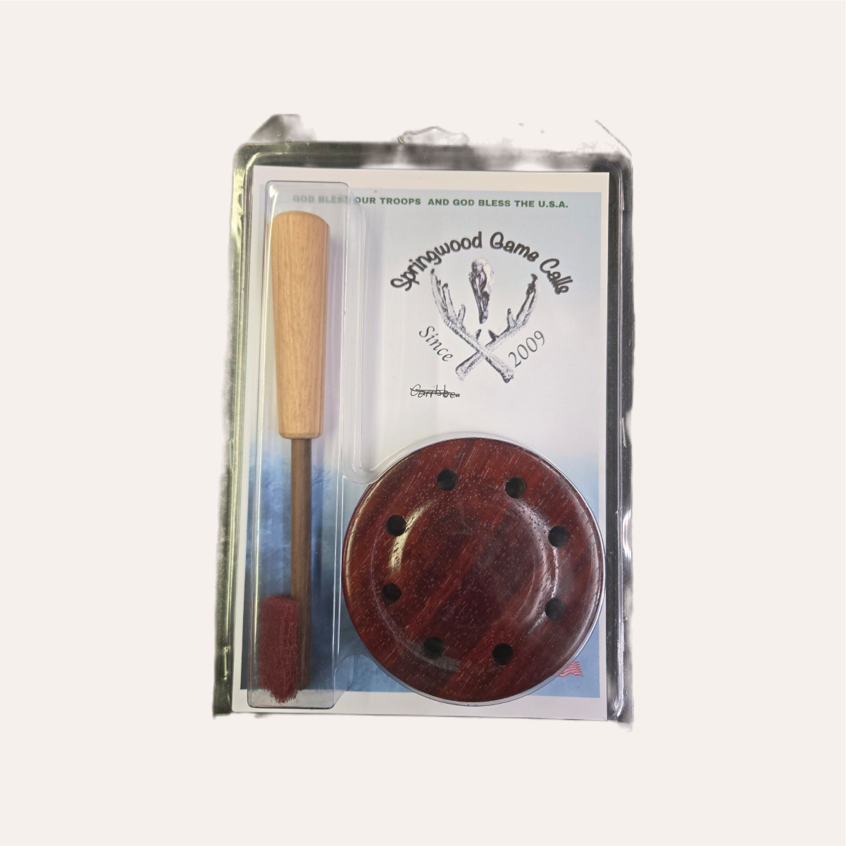 PADAUK POT CERAMIC/GLASS W ROSEWOOD STRIKER