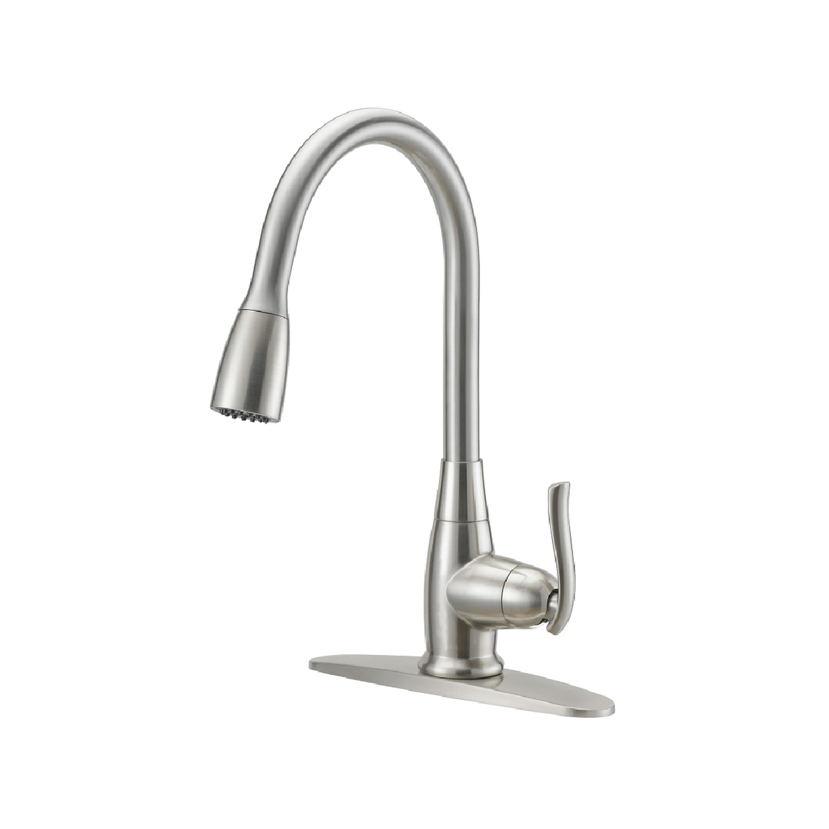 BOSTON HARBOR STAINLESS STEEL PULL-DOWN KITCHEN FAUCET