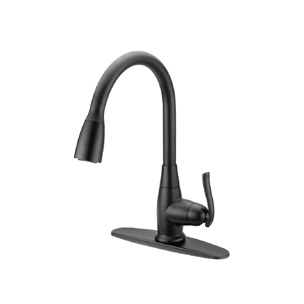 BOSTON HARBOR PULL-DOWN MATTE BLACK KITCHEN FAUCET