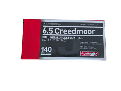 6.5 CREEDMOOR FULL METAL JACKET 140GR