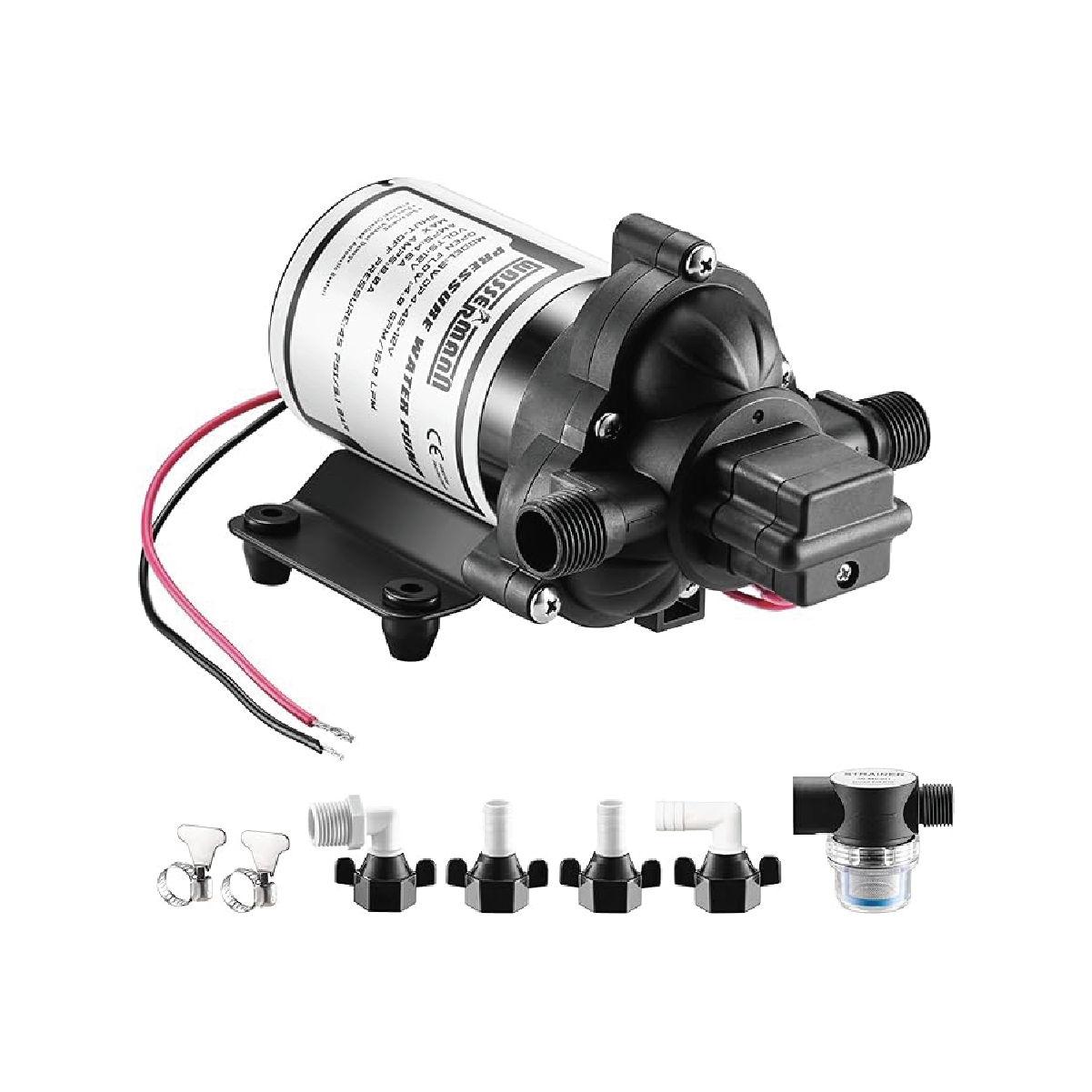 WASSERMANN 12V Self Priming RV Water Pressure Pump