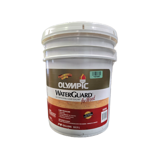 OLYMPIC WATERGUARD WATERPROOFING CLEAR SEALANT 5 GALLON
