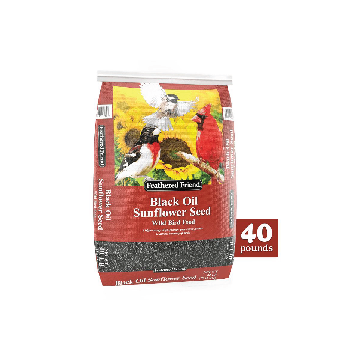BLACK OIL SUNFLOWER SEED WILD BIRD FOOD 40LB
