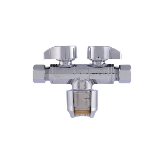 SharkBite 1/2in x 3/8in Dual Shut-Off Valve