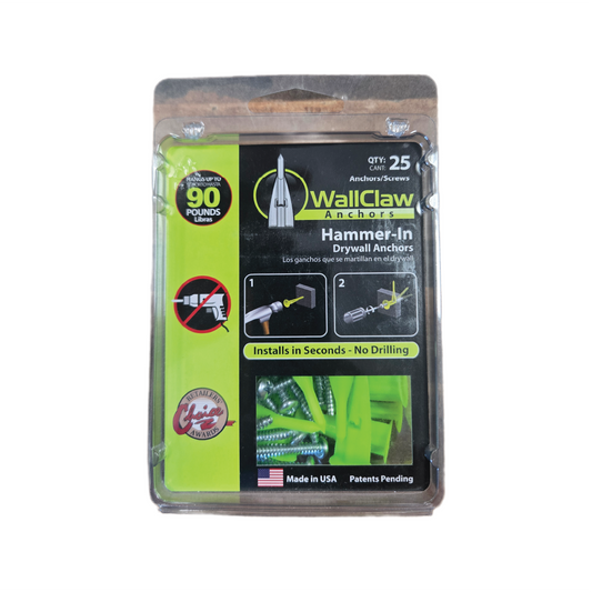 WALL CLAW ANCHORS 25 COUNT