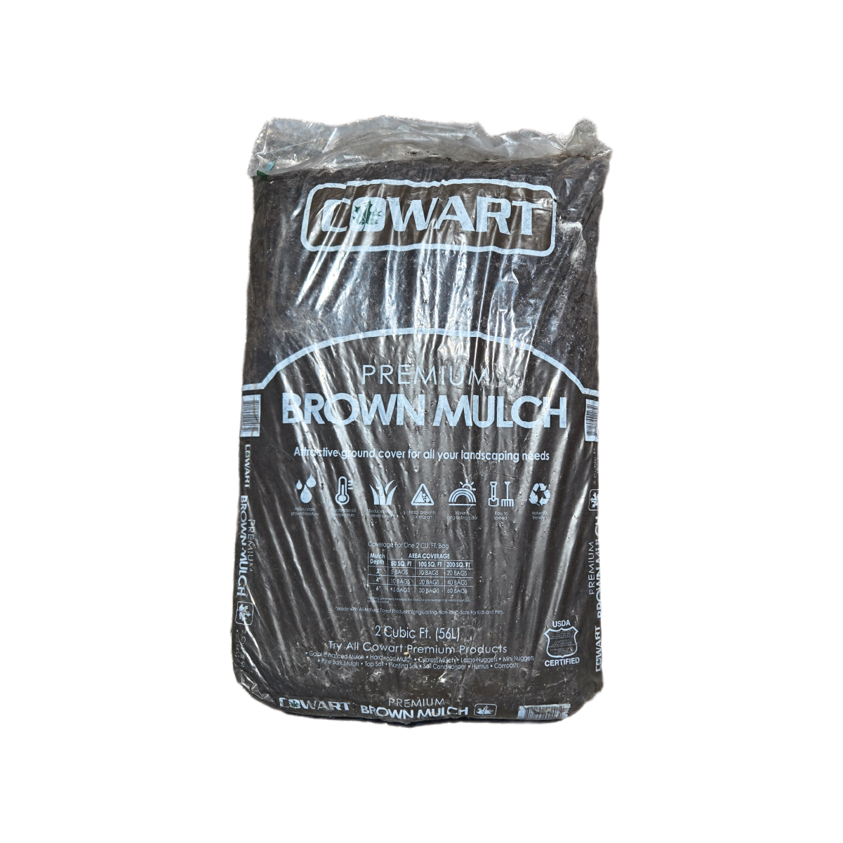 COWART BROWN MULCH 2CF