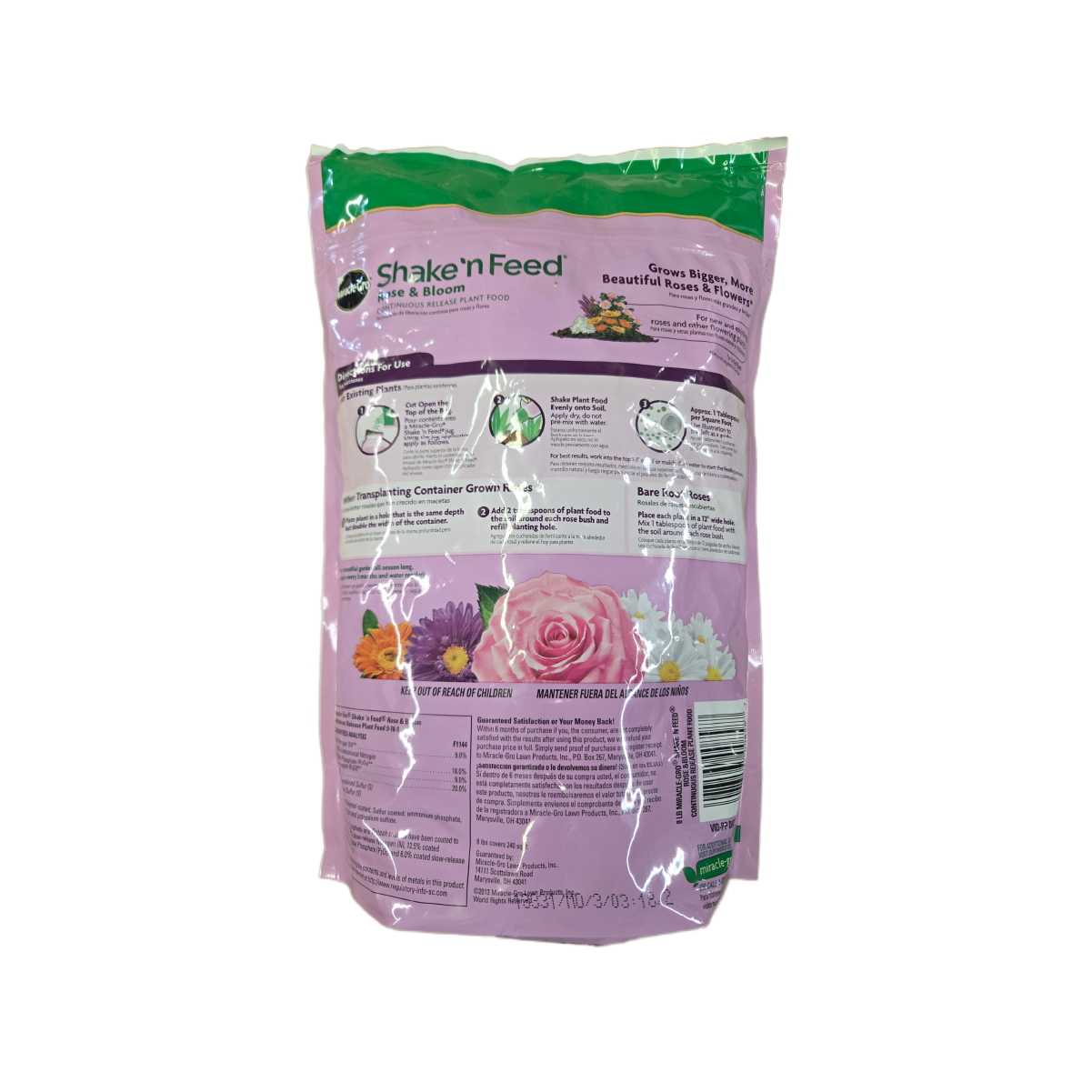 MIRACLE-GRO SHAKE 'N FEED ROSE & BLOOM