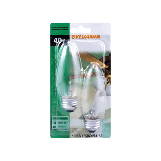 SYLVANIA 13367 CLEAR LEDVANCE INCANDESCENT LIGHTBULB 2PK