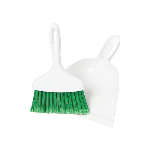 LIBMAN WHISK BROOM WITH DUSTPAN
