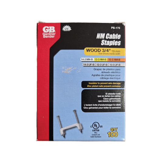 GARDNER BENDER NM CABLE STAPLES
