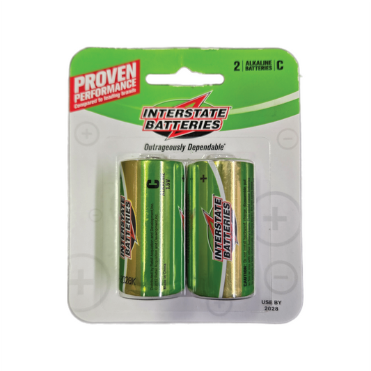 INTERSTATE BATTERIES SIZE C 2 PACK