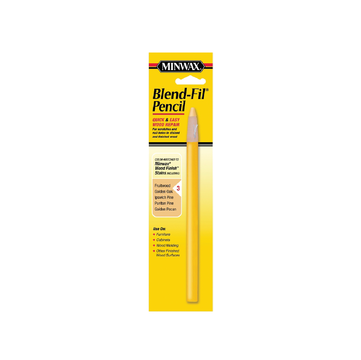 MINWAX WOOD FILLER PENCIL SOLID NO3