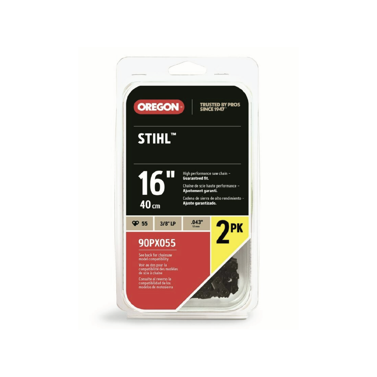 OREGON STIHL 16" CHAIN  ( 2 PACK)