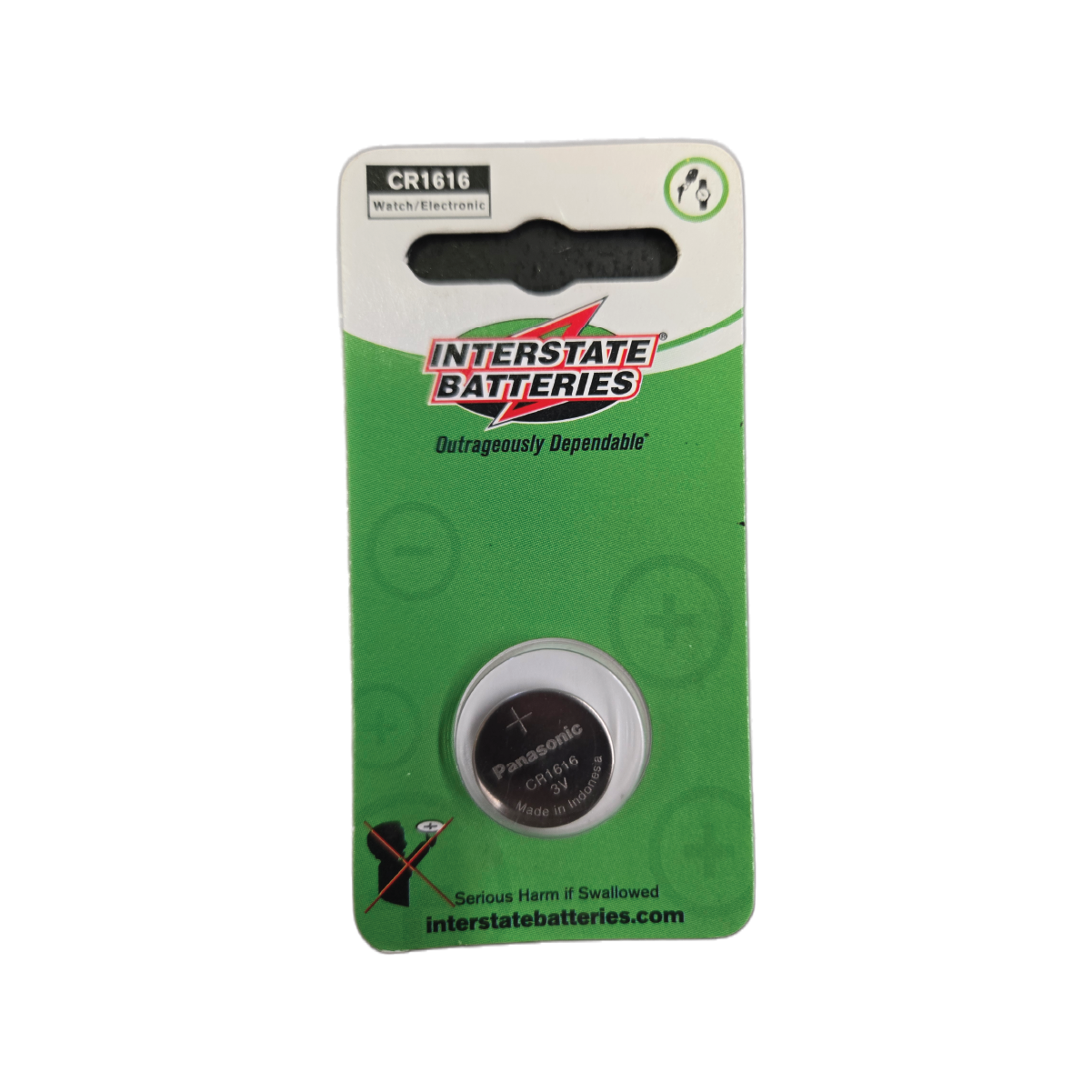 INTERSTATE BATTERIES CR1616 WATCH BATTERY