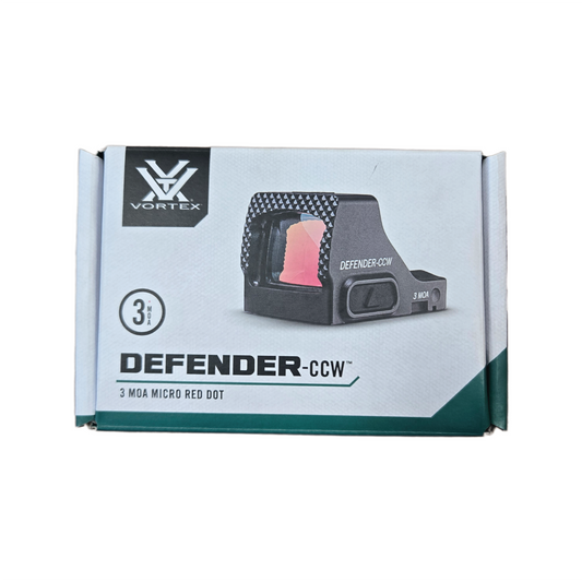VORTEX DEFENDER-CCW MICRO REFLEX SIGHT BLACK 3 MOA DOT RED