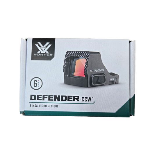 VORTEX DEFENDER-CCW MICRO REFLEX SIGHT BLACK 6 MOA DOT RED